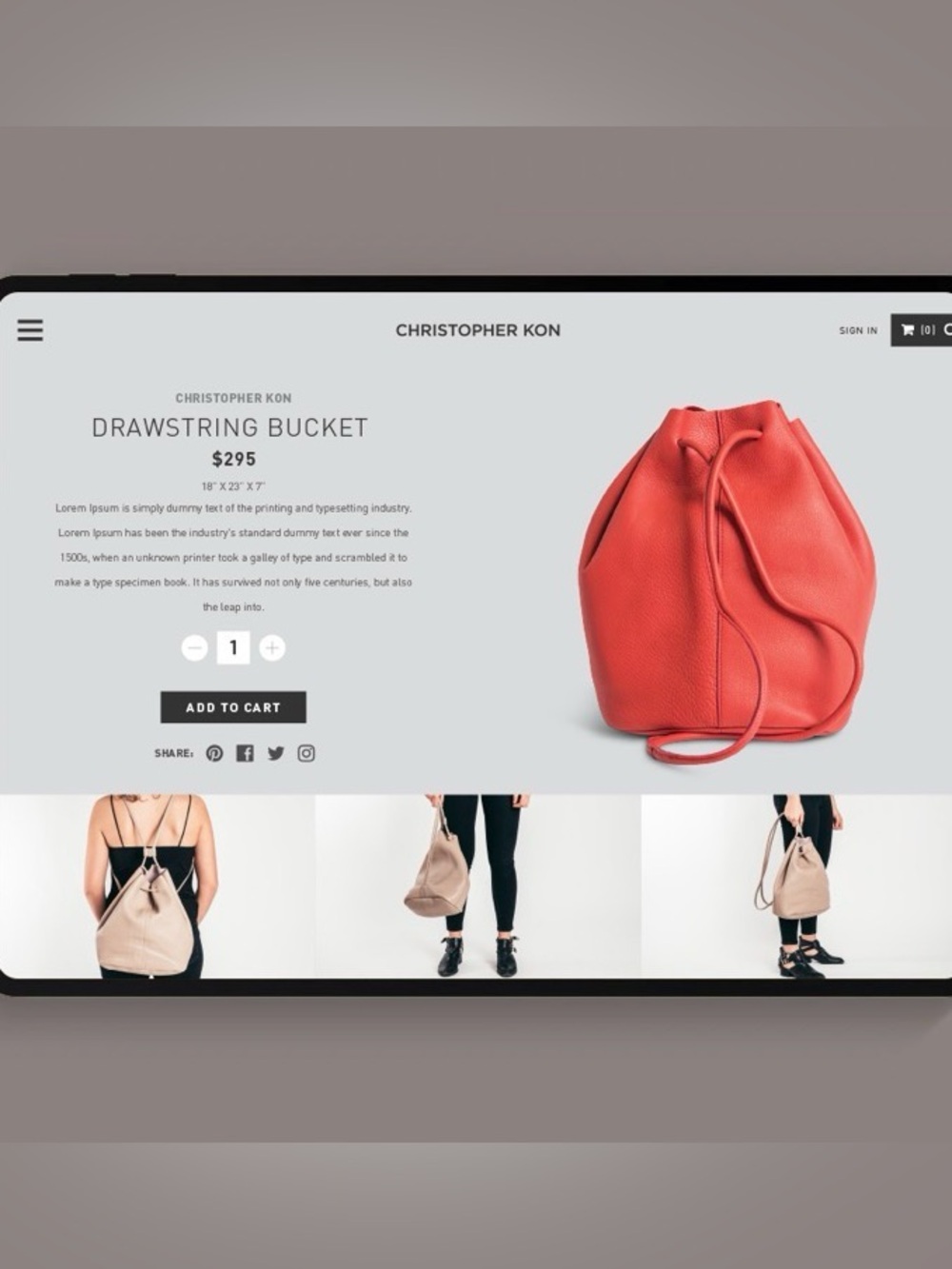 Christopher Kon Leather Bag